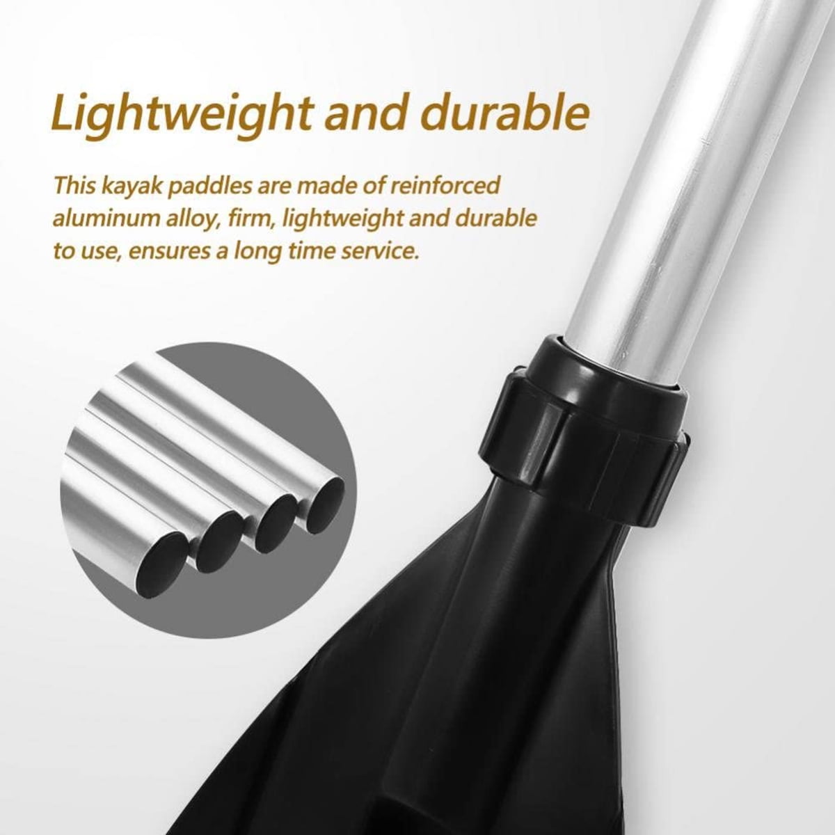 Detachable Kayak Paddle: Lightweight 2-in-1 Canoe Oars