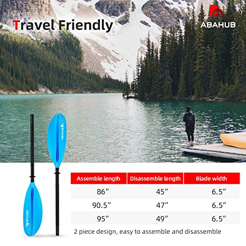 Abahub Kayak Paddles: 90.5 Inches, Aluminum Shaft