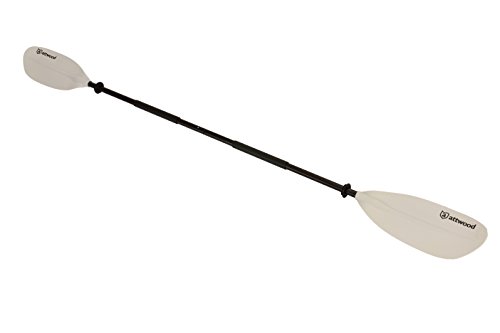 Attwood 7ft Asymmetrical 2-Piece Kayak Paddle, Comfort Grips