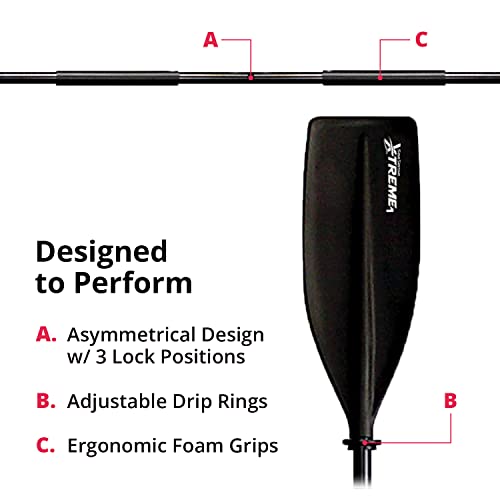 SeaSense 96" XTreme Kayak Paddle - Black