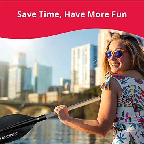 SeaSense 3-Foot Aluminum Paddle - White, Adult Size