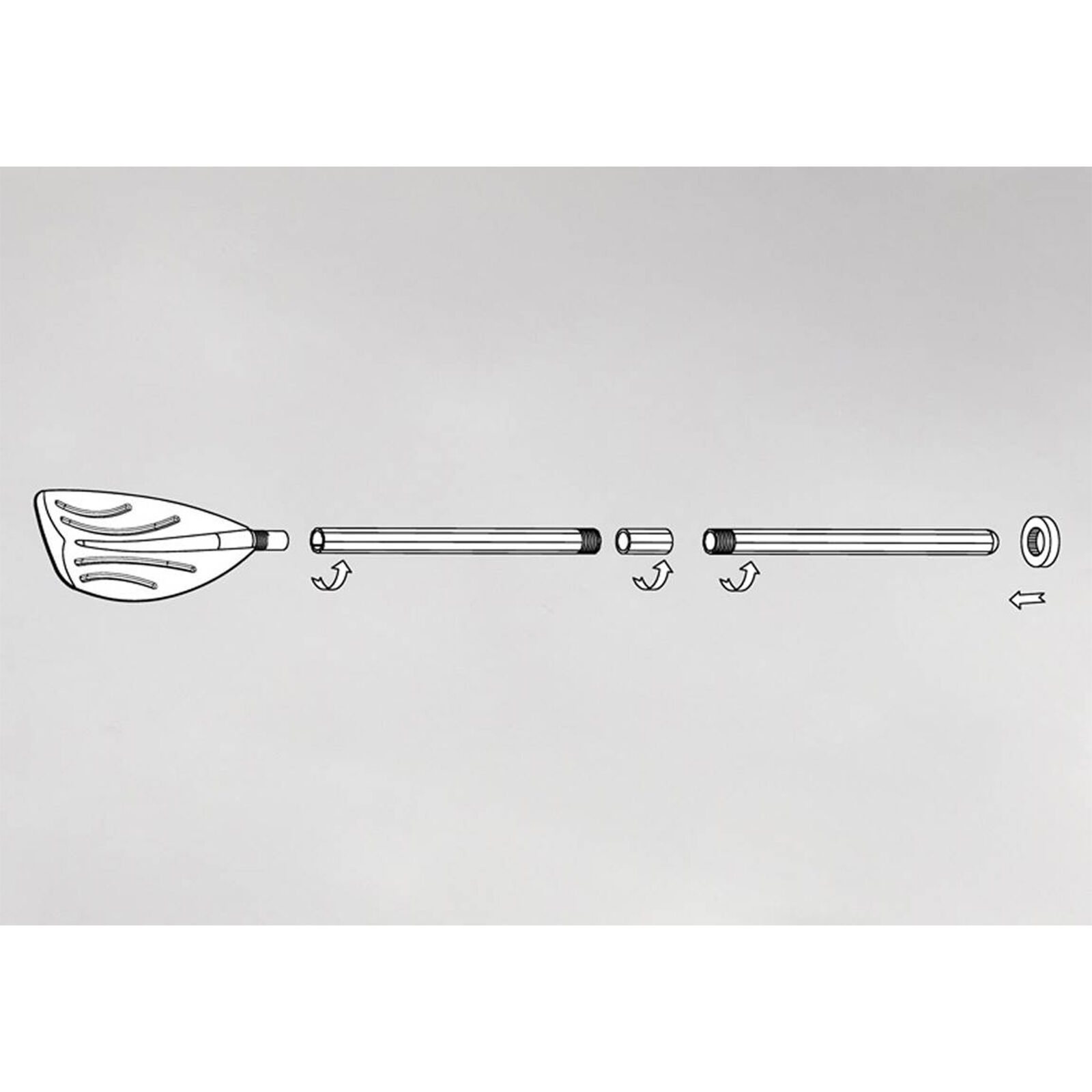 Intex 48" Plastic Ribbed French Oars for Inflatable Boat