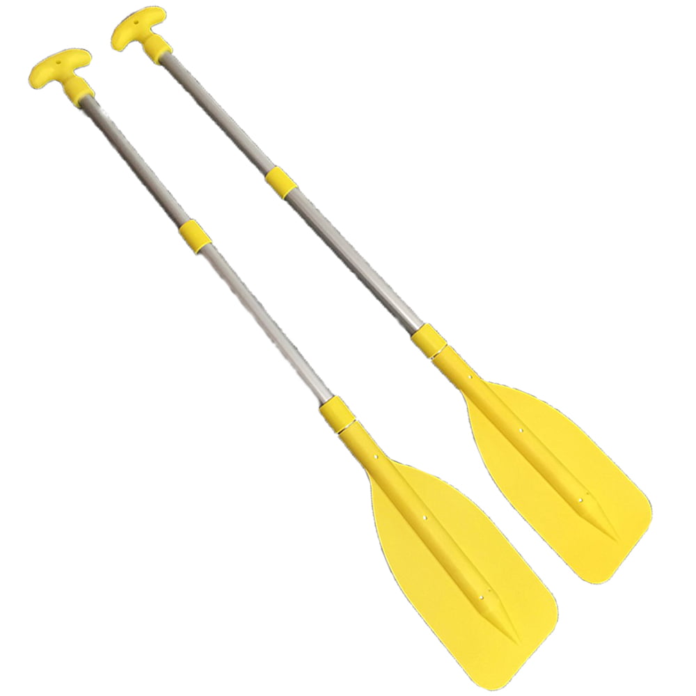 Yellow Telescopic Aluminum Paddle Set for Kayak & Raft