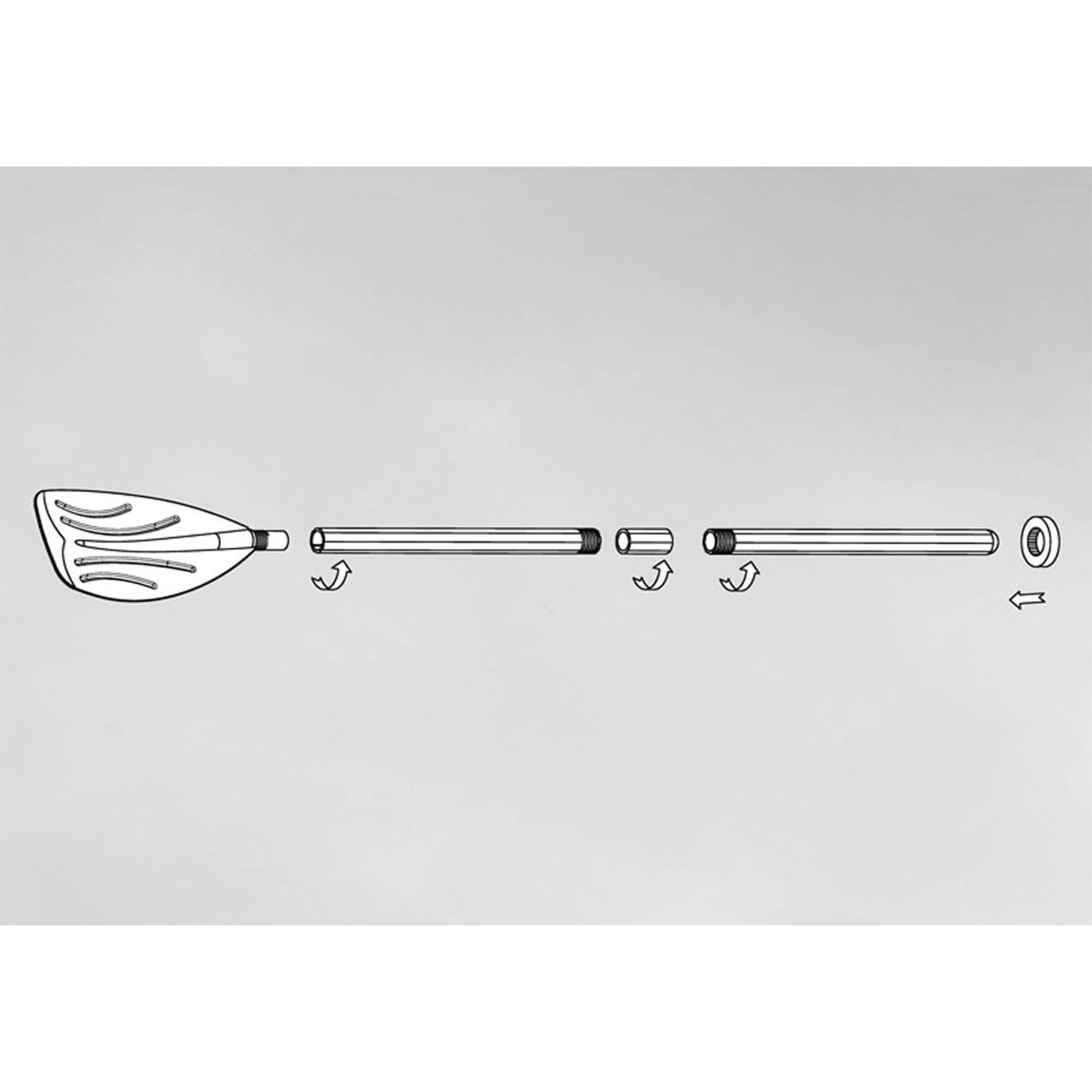 Intex 48" Ribbed French Oars for Inflatable Boat