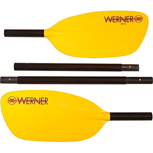 Werner Rio FG 4-Piece Whitewater Paddle - 197cm