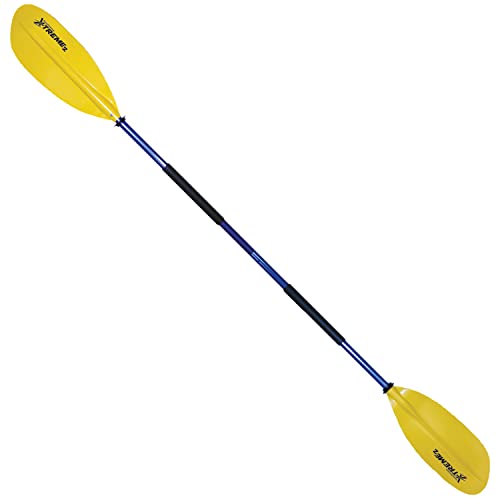 SeaSense XTreme Kayak Paddle, Yellow-Blue, 84”, Fiberglass Blades