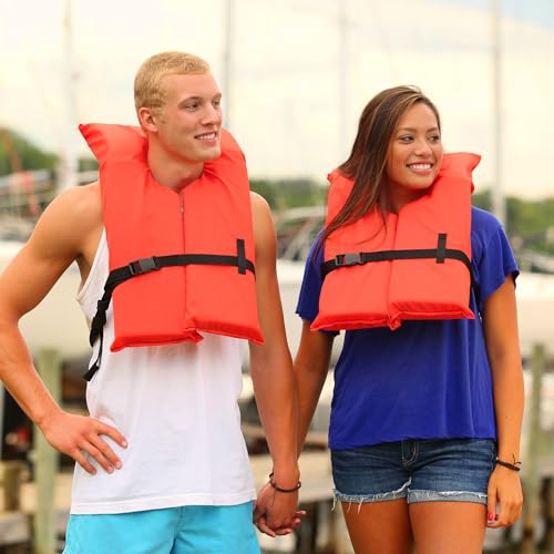 Kent Clear Storage Bag with 4 Type II Life Jackets for Rafting & Kayaking