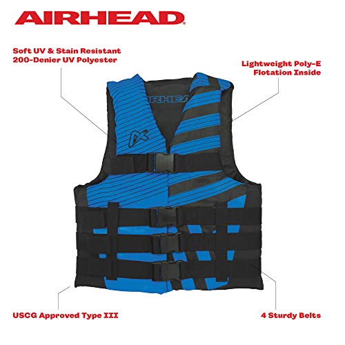 Airhead Men’s Trend Life Jacket, Coast Guard Approved Blue