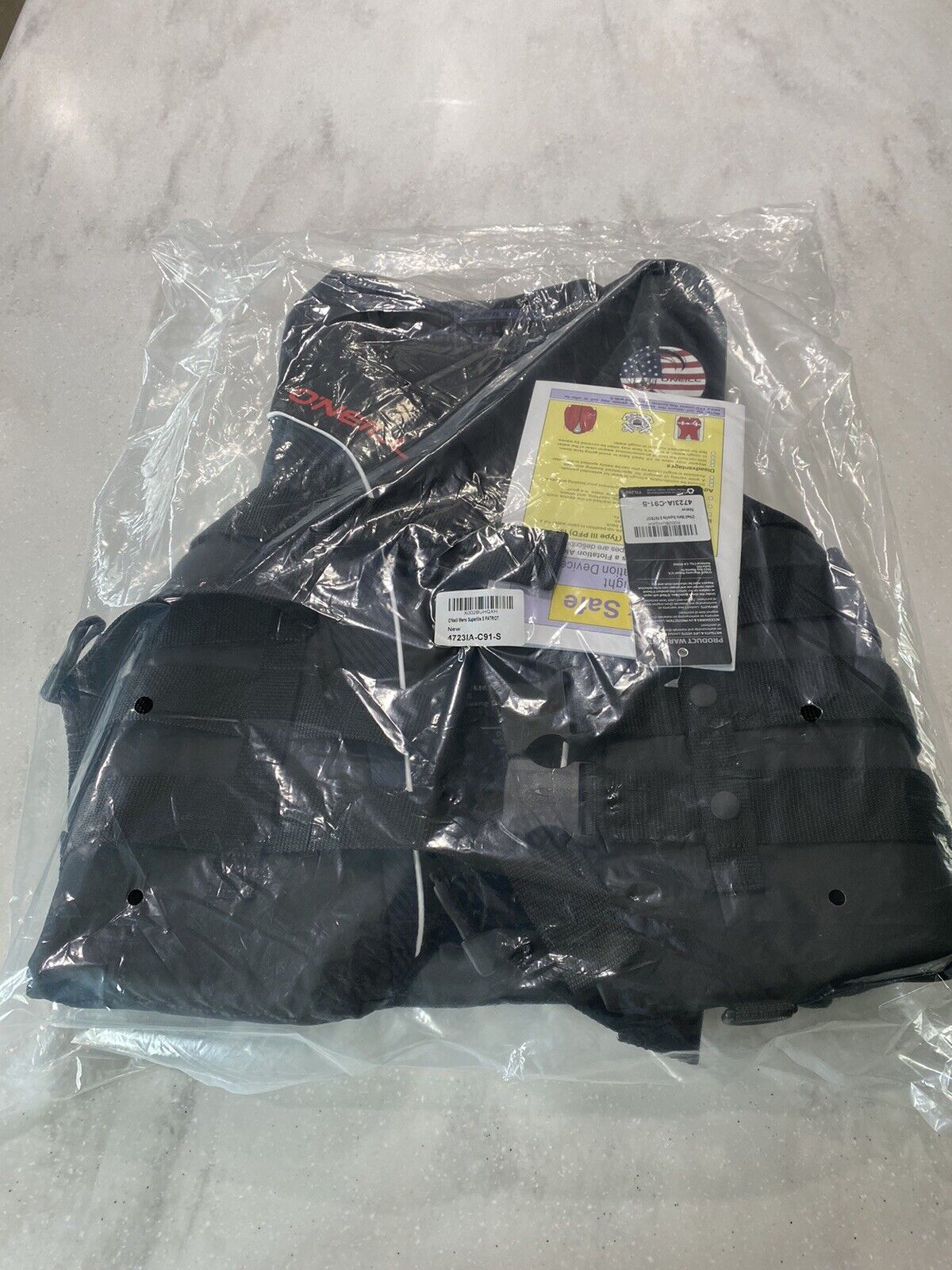 O'Neill Adult Men's Small Patriot Black Life Vest