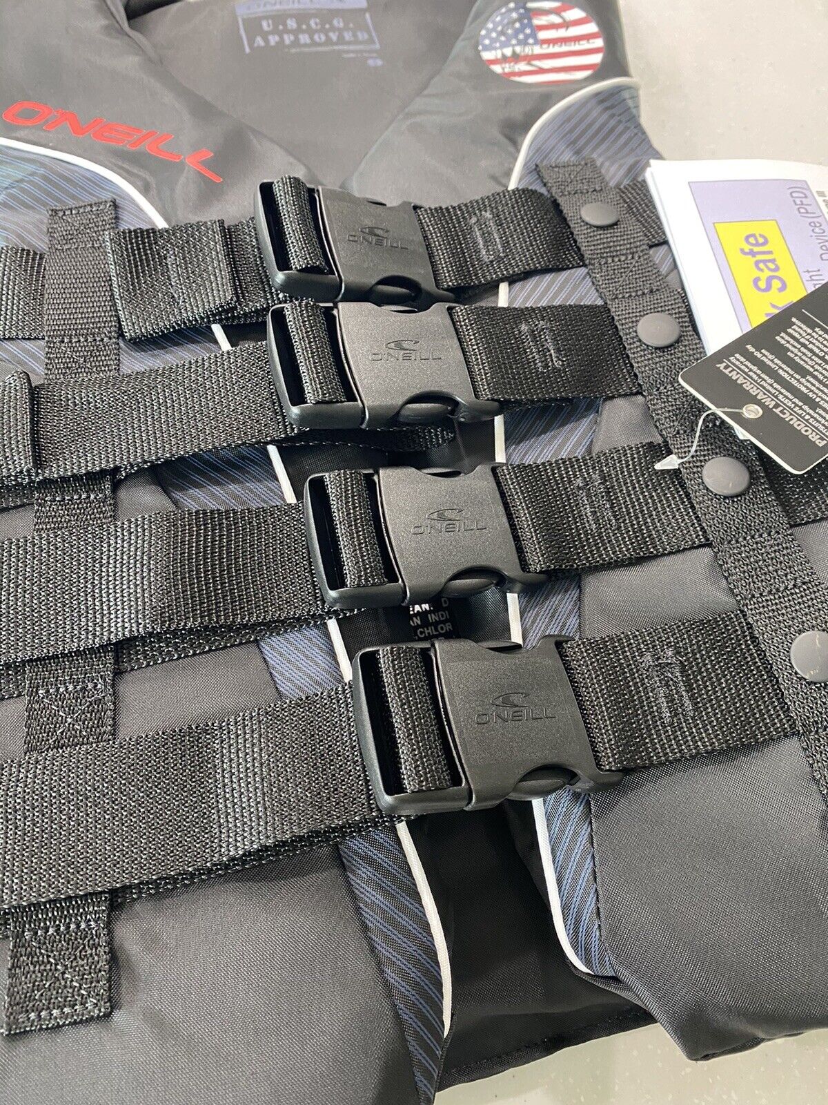 O'Neill Adult Men's Small Patriot Black Life Vest