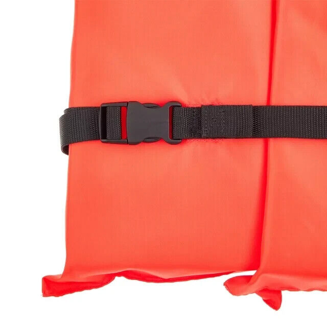 Orange Adult USCG Approved Life Jacket PFD Buoyancy