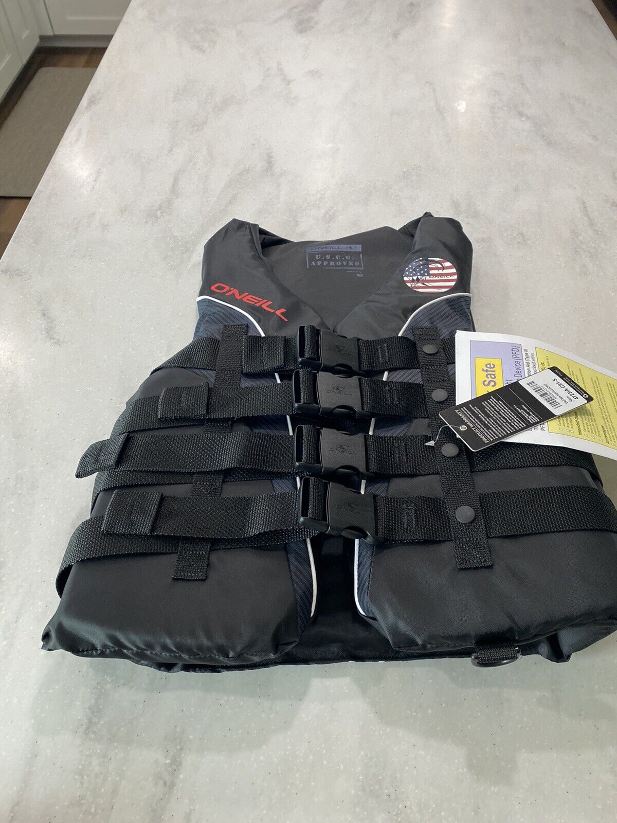 O'Neill Adult Men's Small Patriot Black Life Vest