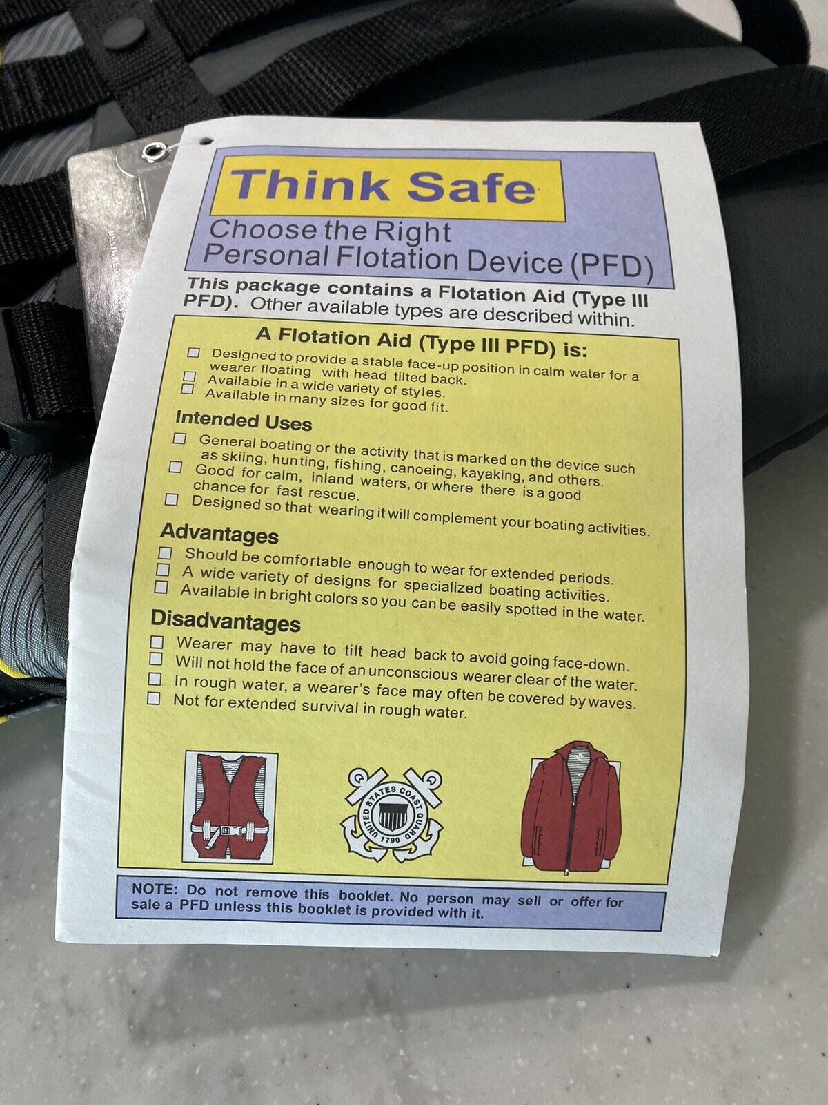O'Neill Superlite DX5 4XL Men's USCG Life Jacket