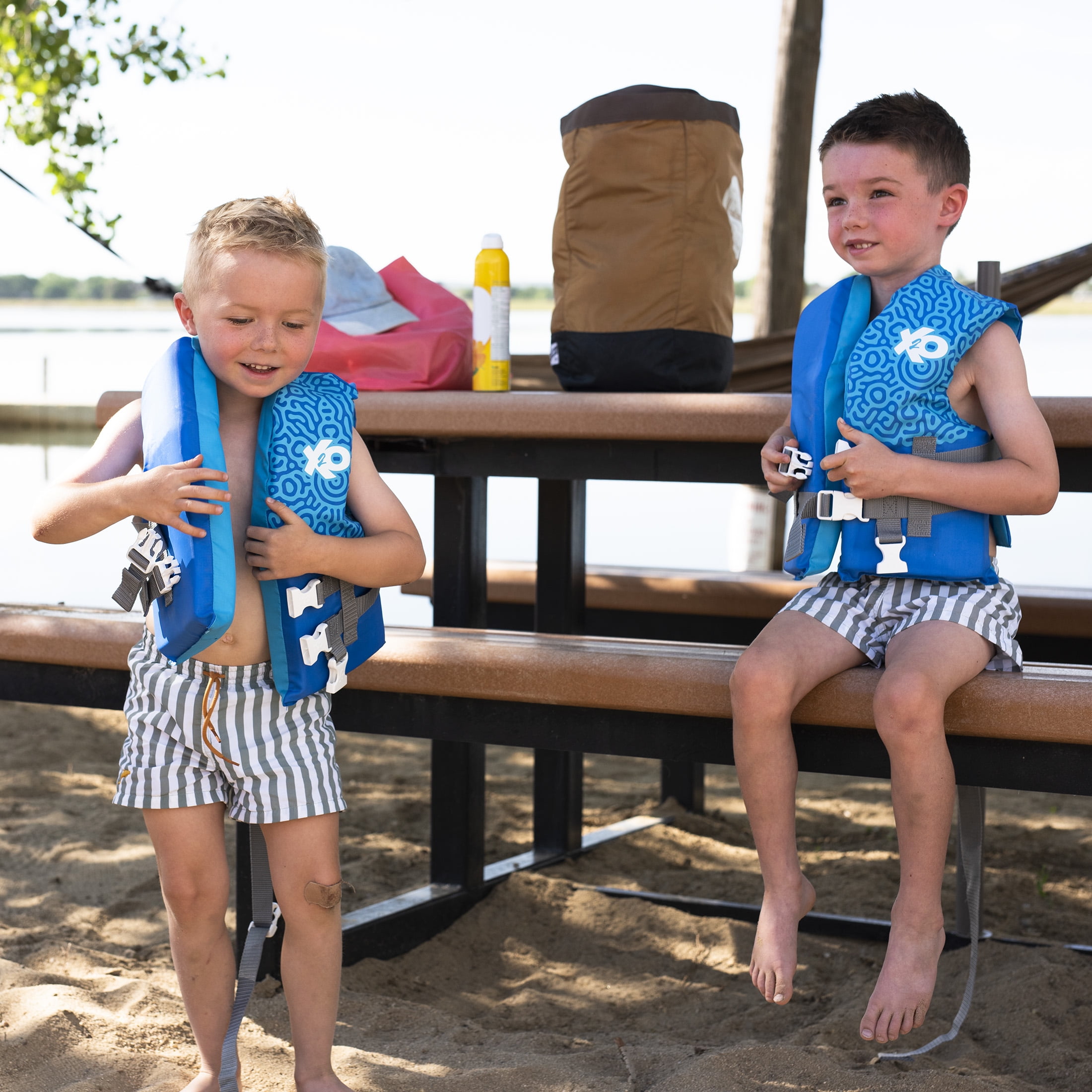 X2O Child Open-Sided Life Vest 30-50lbs, Blue