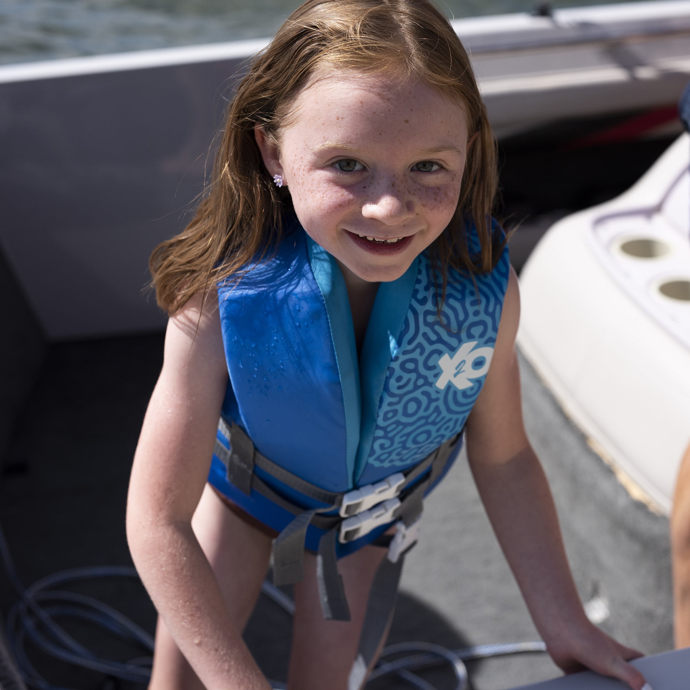 X2O Child Open-Sided Life Vest 30-50lbs, Blue