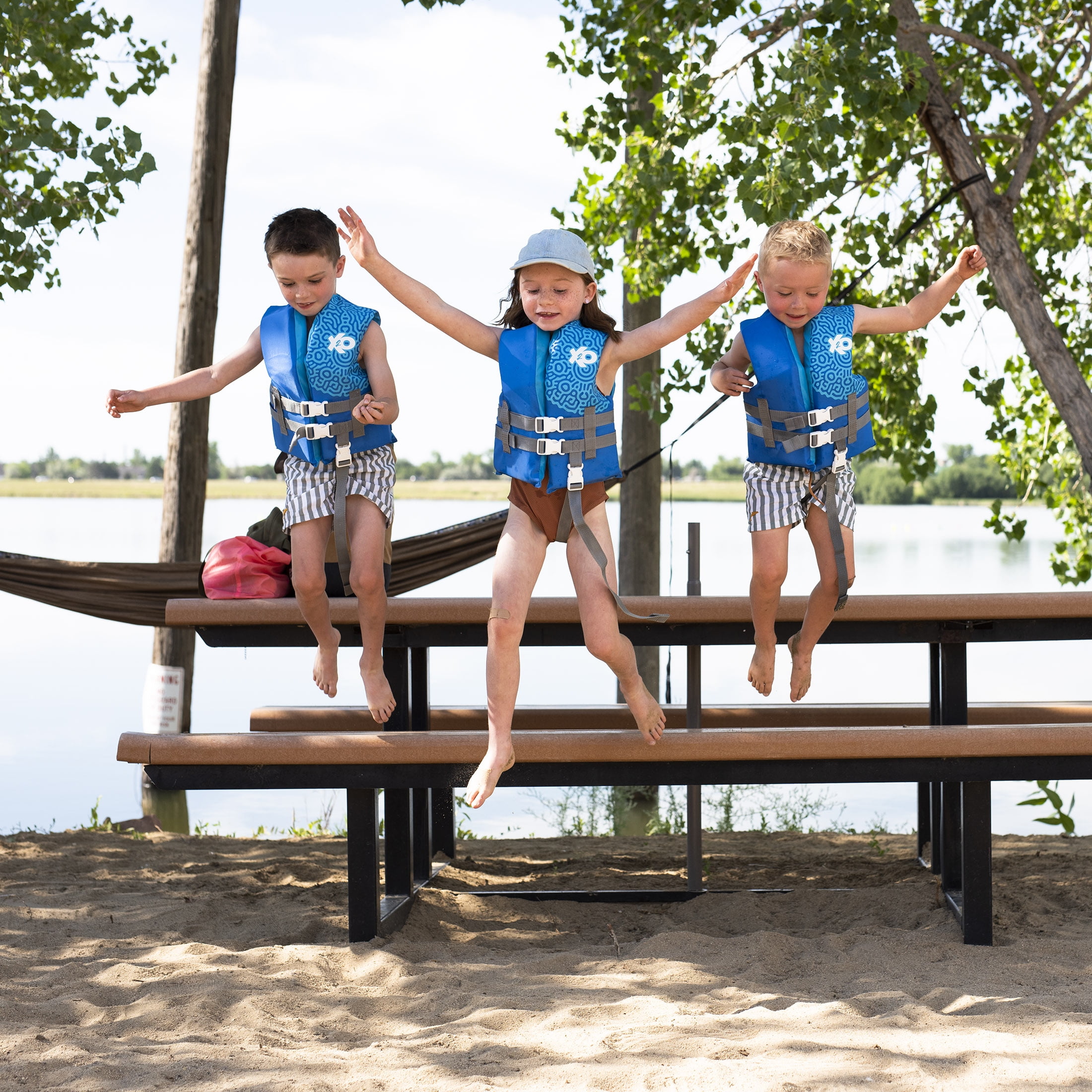 X2O Child Open-Sided Life Vest 30-50lbs, Blue