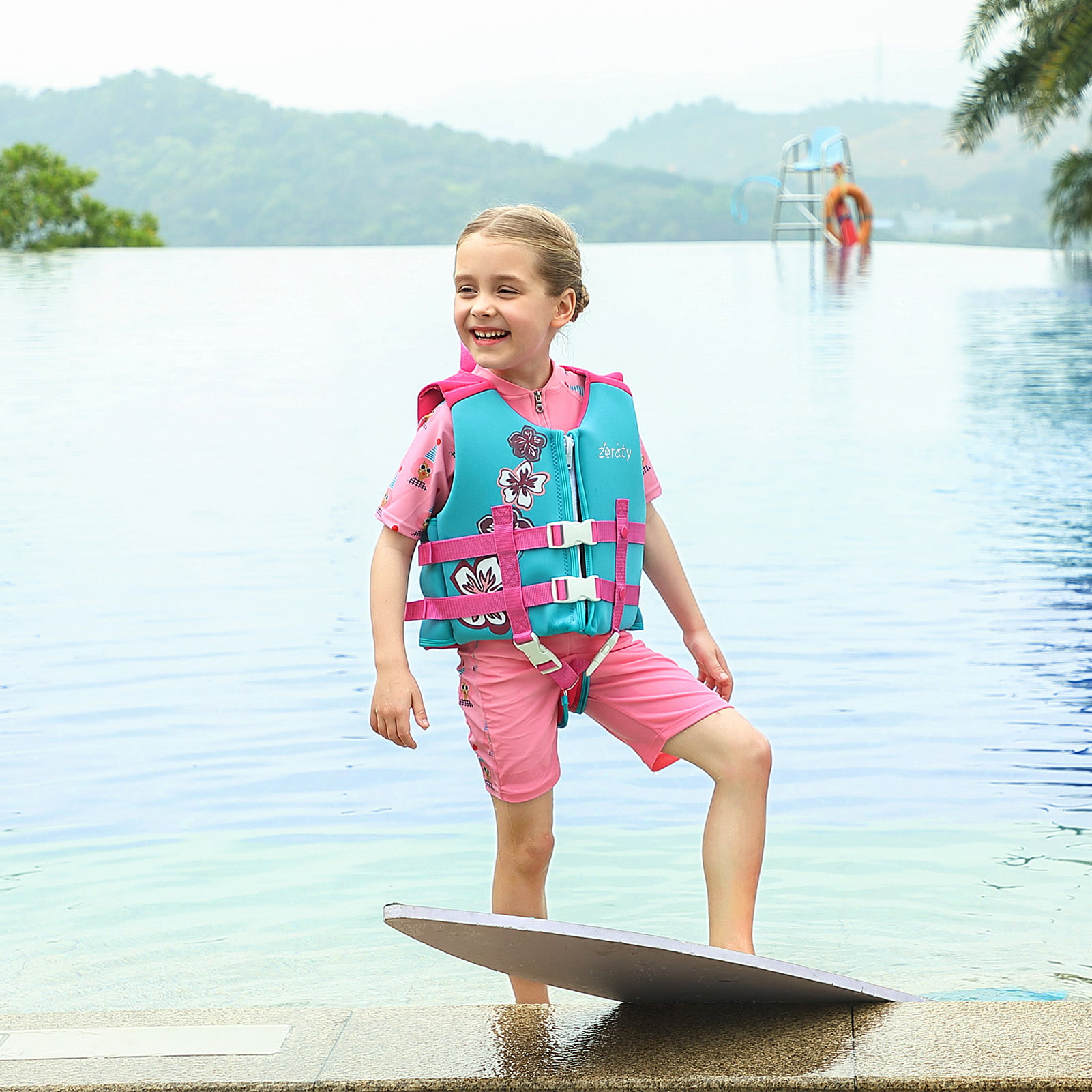 Zeraty Kids Swim Vest Life Jacket - Pink