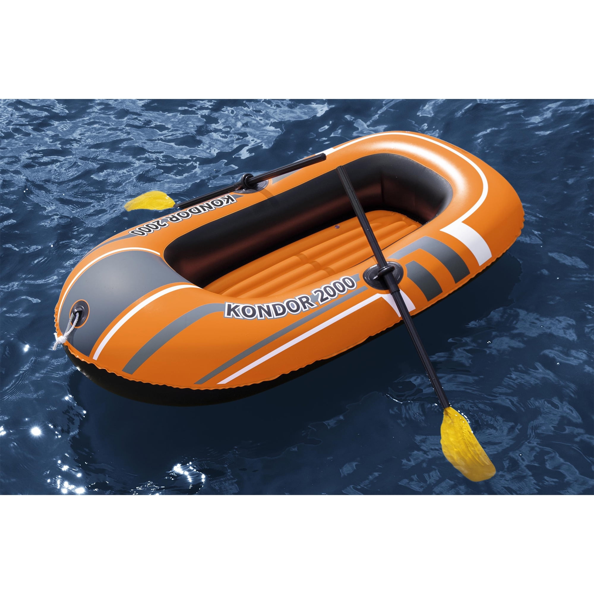 Inflatable Raft Set with Oars and Pump (2 Pack)