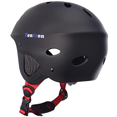 Tontron Adult Water Sports Helmet with Camera Mount, Large