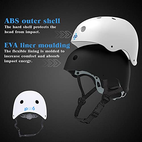Adult Whitewater Kayaking Canoe Helmet in Matte White