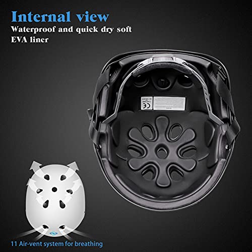 Adult Whitewater Kayaking Canoe Helmet in Matte White