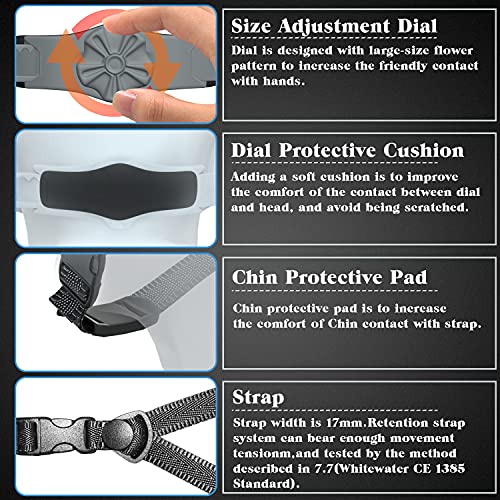 Adult Whitewater Kayaking Canoe Helmet in Matte White