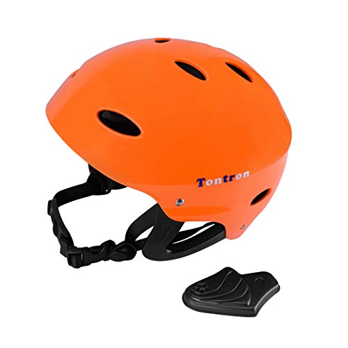 Tontron Medium Glossy Citrus Watersports Helmet for Adults