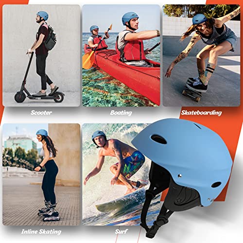 Vihir Adjustable Adult Water Sports Helmet with Ears ideal for Rafting & Kayaking