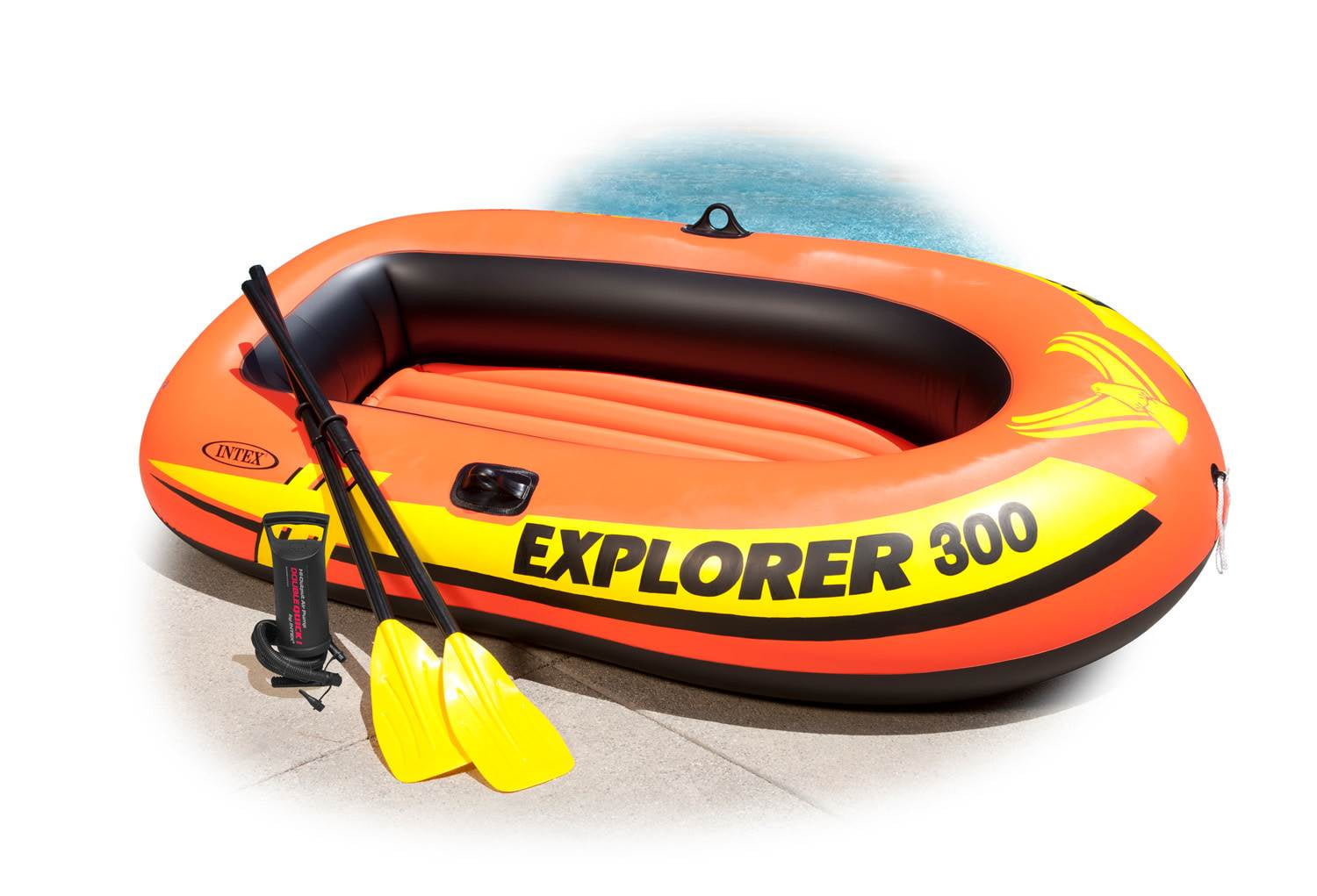 Intex Explorer 300 Inflatable 3-Person Fishing Raft