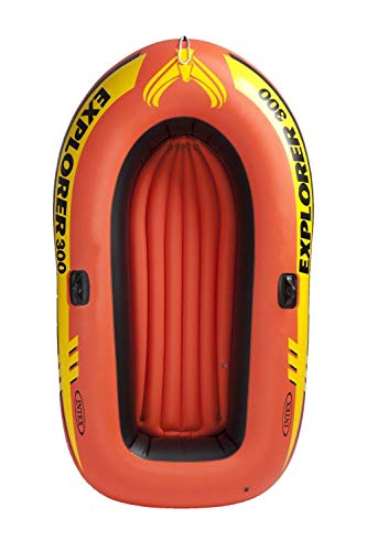 Intex Explorer 300 Fishing Raft Boat Bundle