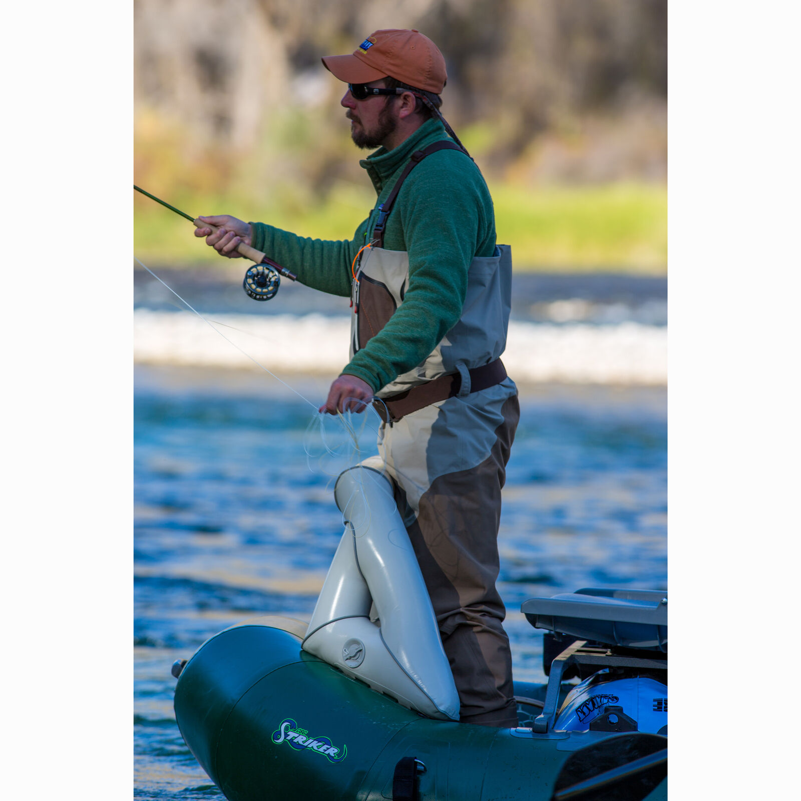 Outcast OSG Striker Fishing Raft with Self-Bailing
