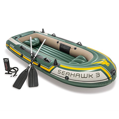 Intex Seahawk 3 Person Inflatable Raft + Accessories