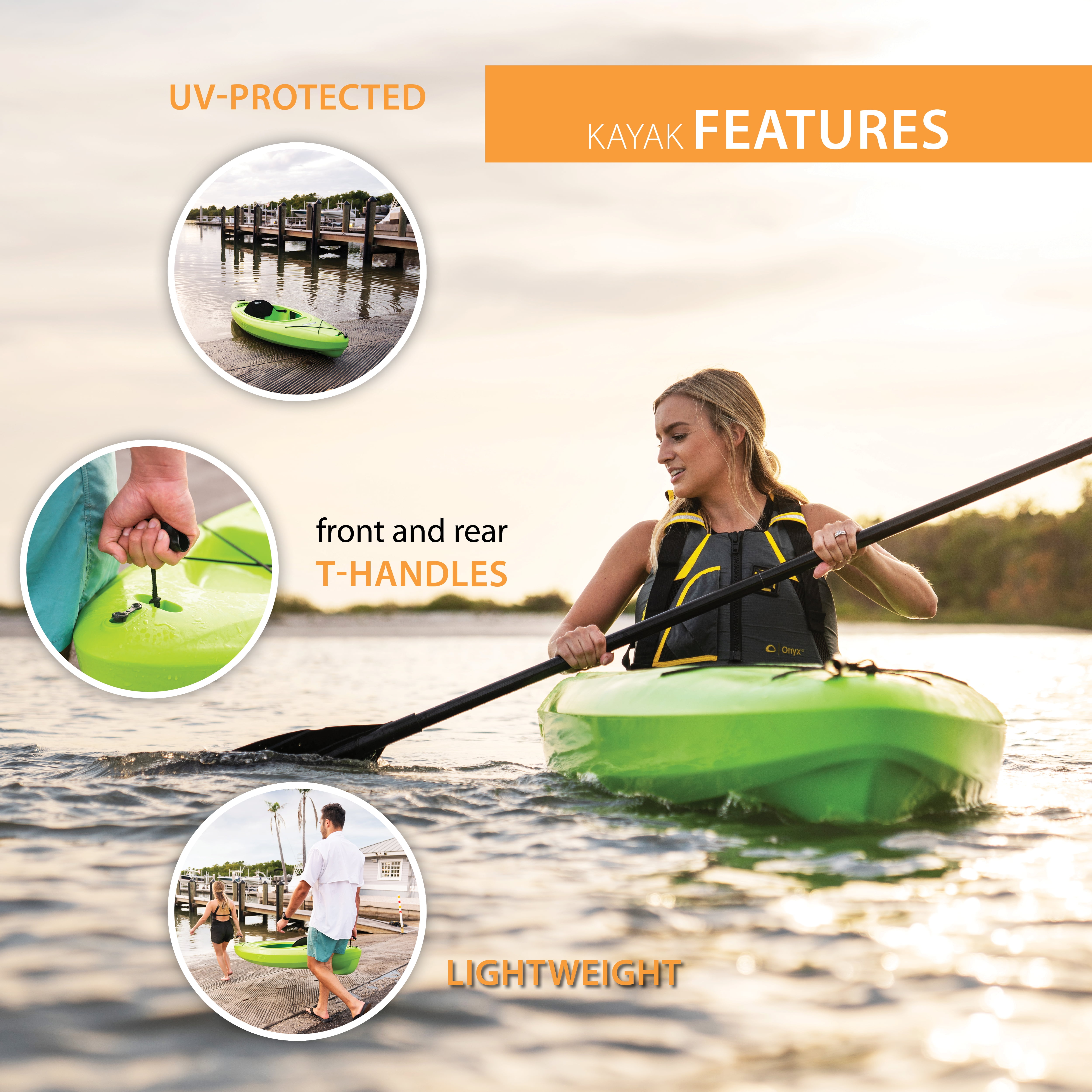 Lifetime Pacer 8 ft. Green Sit-Inside Kayak