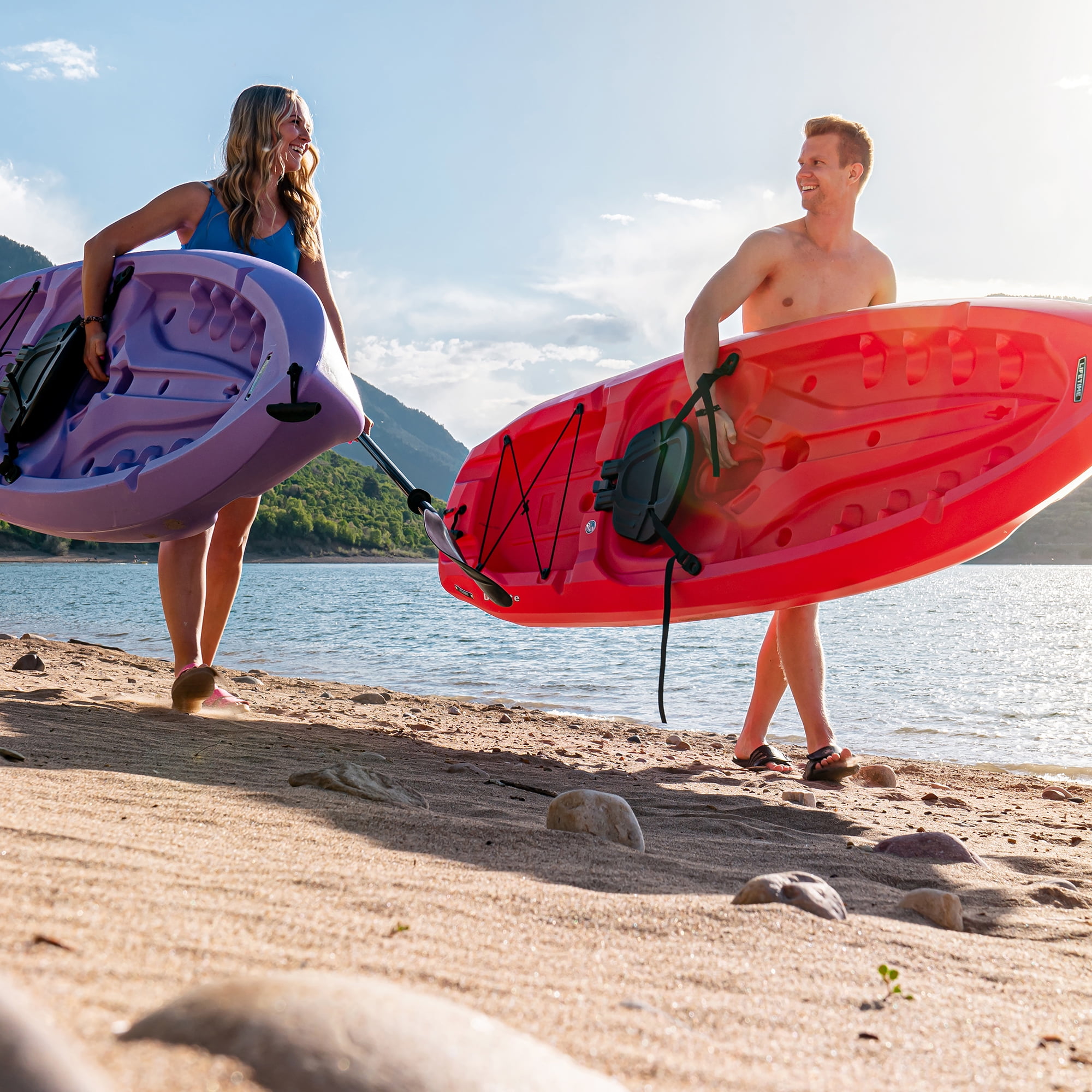 Red Lifetime Daylite 8ft Sit-on-Top Kayak (90775)