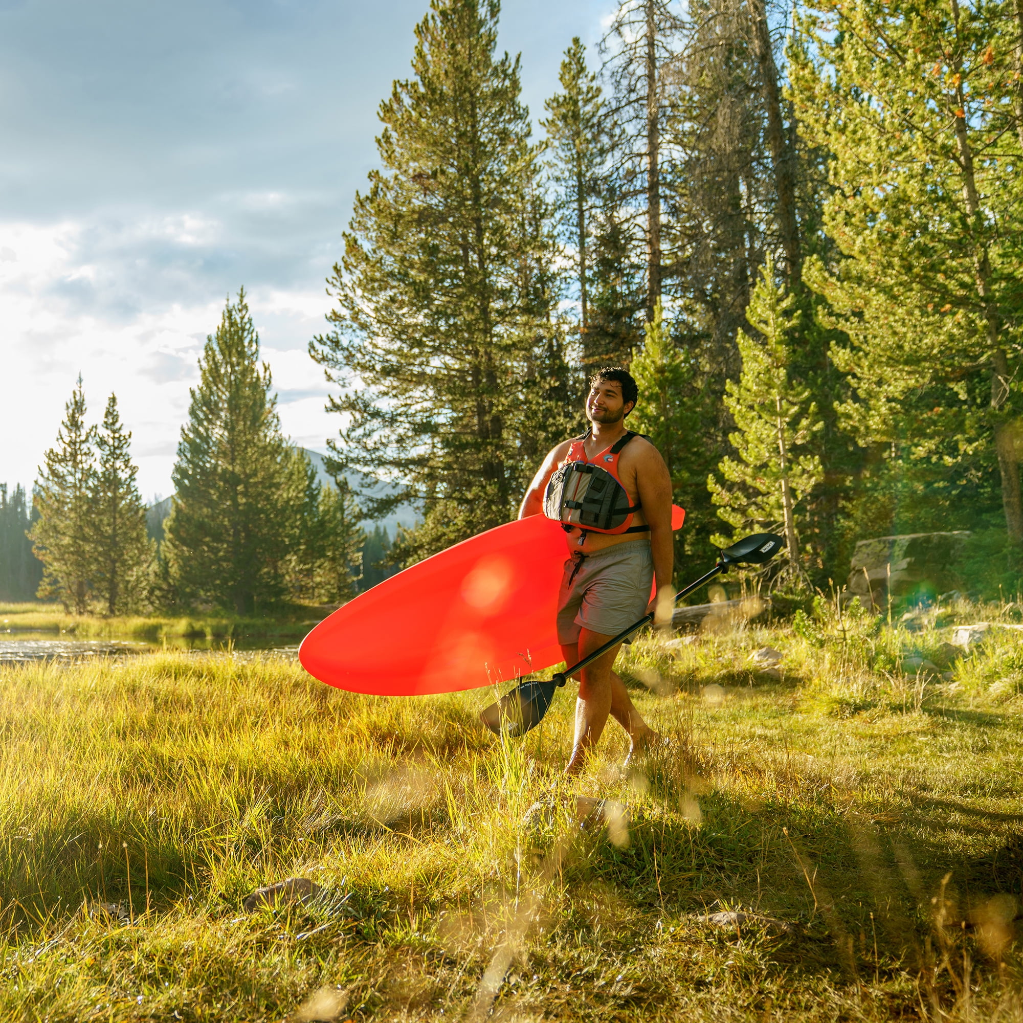 Orange Lifetime Hydros 101" Kayak (90595)