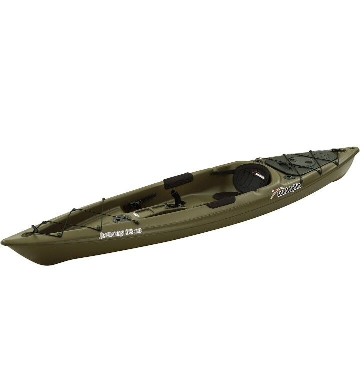 Sun Dolphin Journey 12-Foot Sit-on-top Fishing Kayak Olive