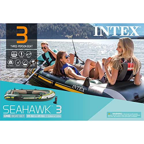 Intex Seahawk 3 Person Inflatable Raft + Accessories