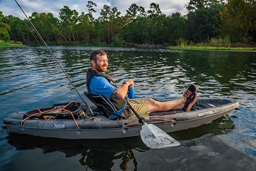 Pelican Sentinel 100X Angler Fishing Kayak - Vapor Black/Grey