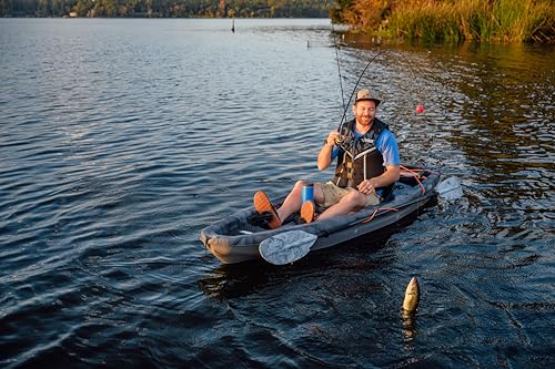 Pelican Sentinel 100X Angler Fishing Kayak - Vapor Black/Grey