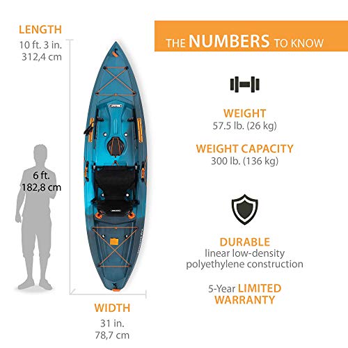 Tamarack Pro 103 Sit-On-Top Kayak, Lightning Fusion