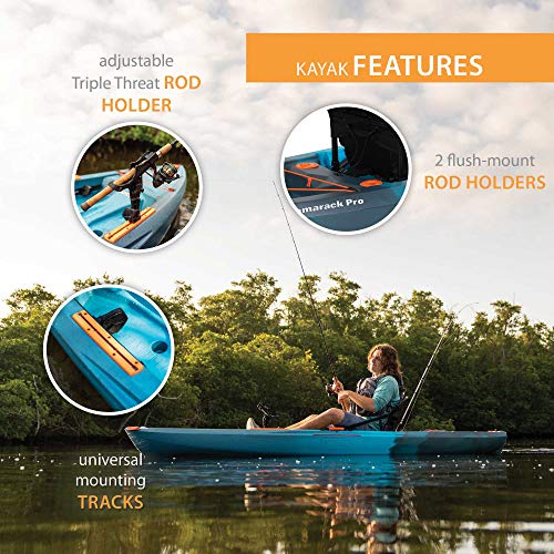Tamarack Pro 103 Sit-On-Top Kayak, Lightning Fusion