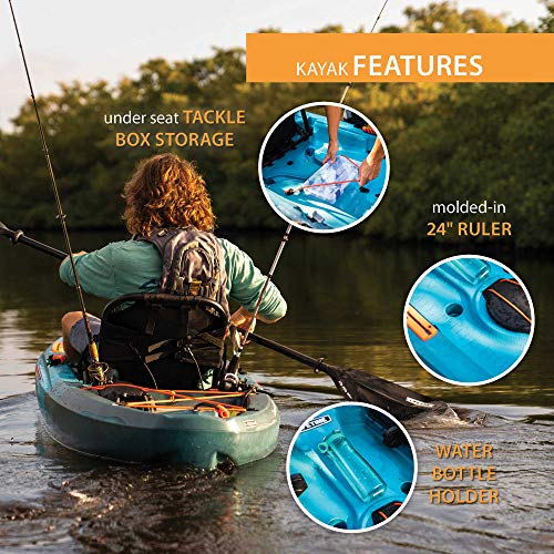 Tamarack Pro 103 Sit-On-Top Kayak, Lightning Fusion