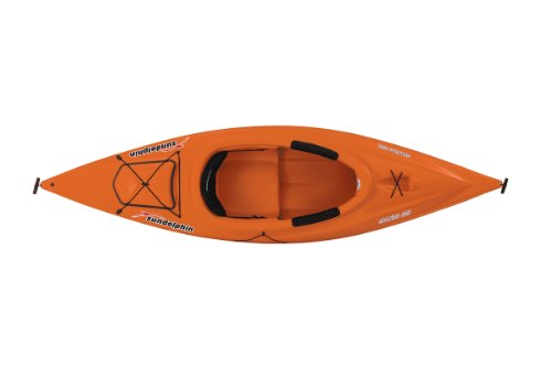 Sun Dolphin Aruba Sit-in Kayak with Paddle, Tangerine