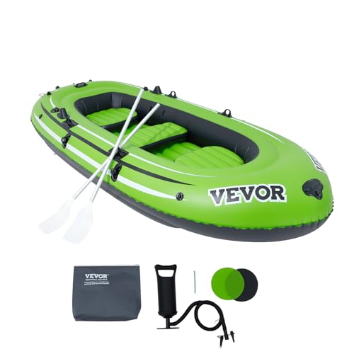 VEVOR Inflatable 5-Person Fishing Raft Kayak, 1100 lb Capacity