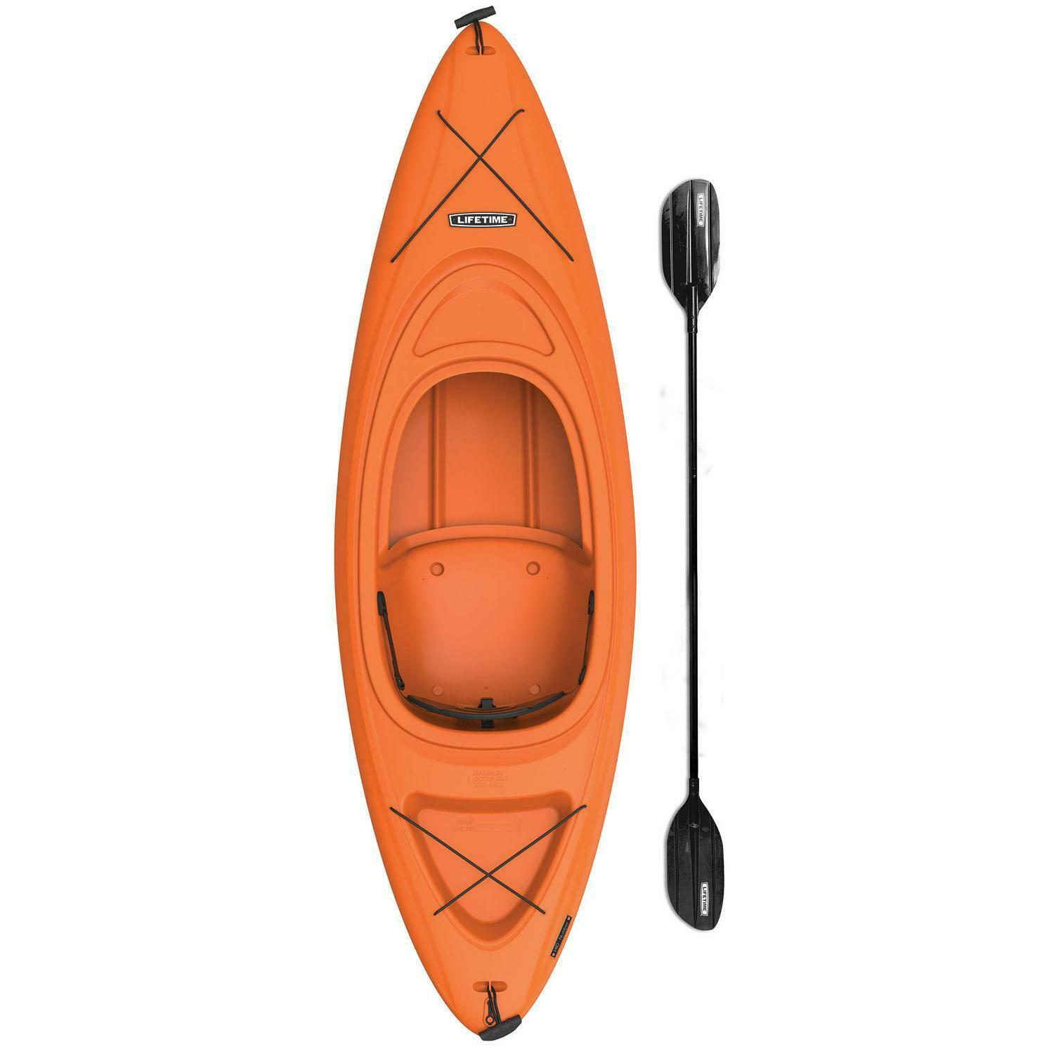 Lifetime Pacer 8 ft Sit-In Kayak, Paddle Included