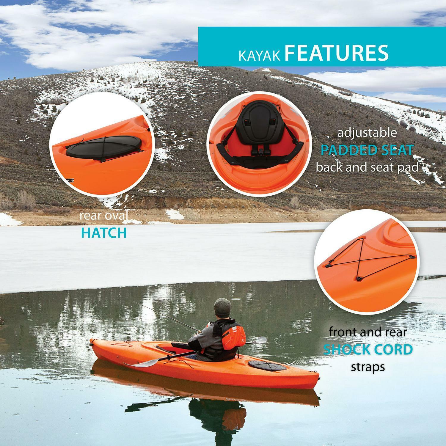 Lifetime Lancer 10 ft Sit-In Kayak with Paddle