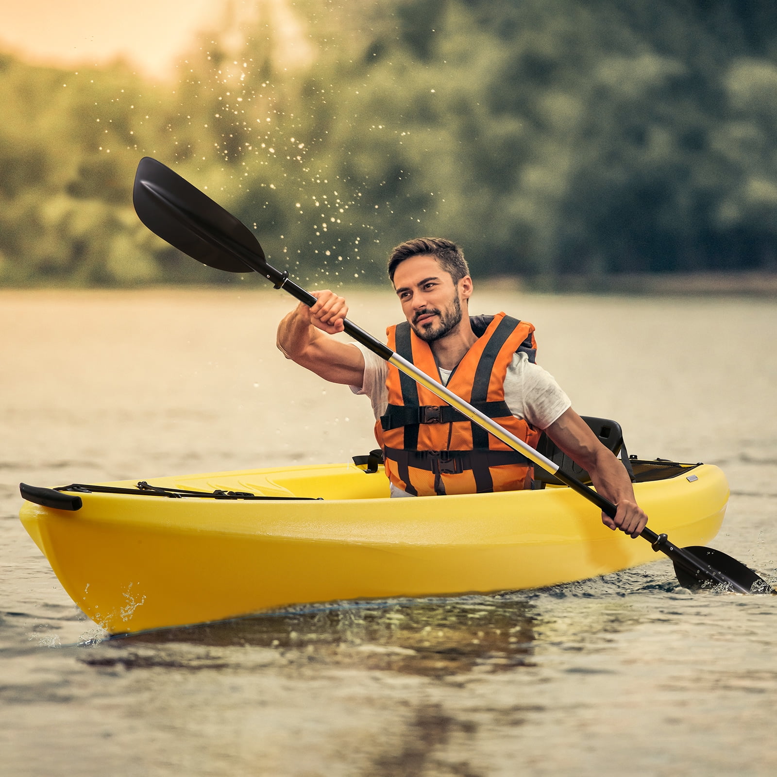 Single person sit-in kayak for fishing, 8.5ft
