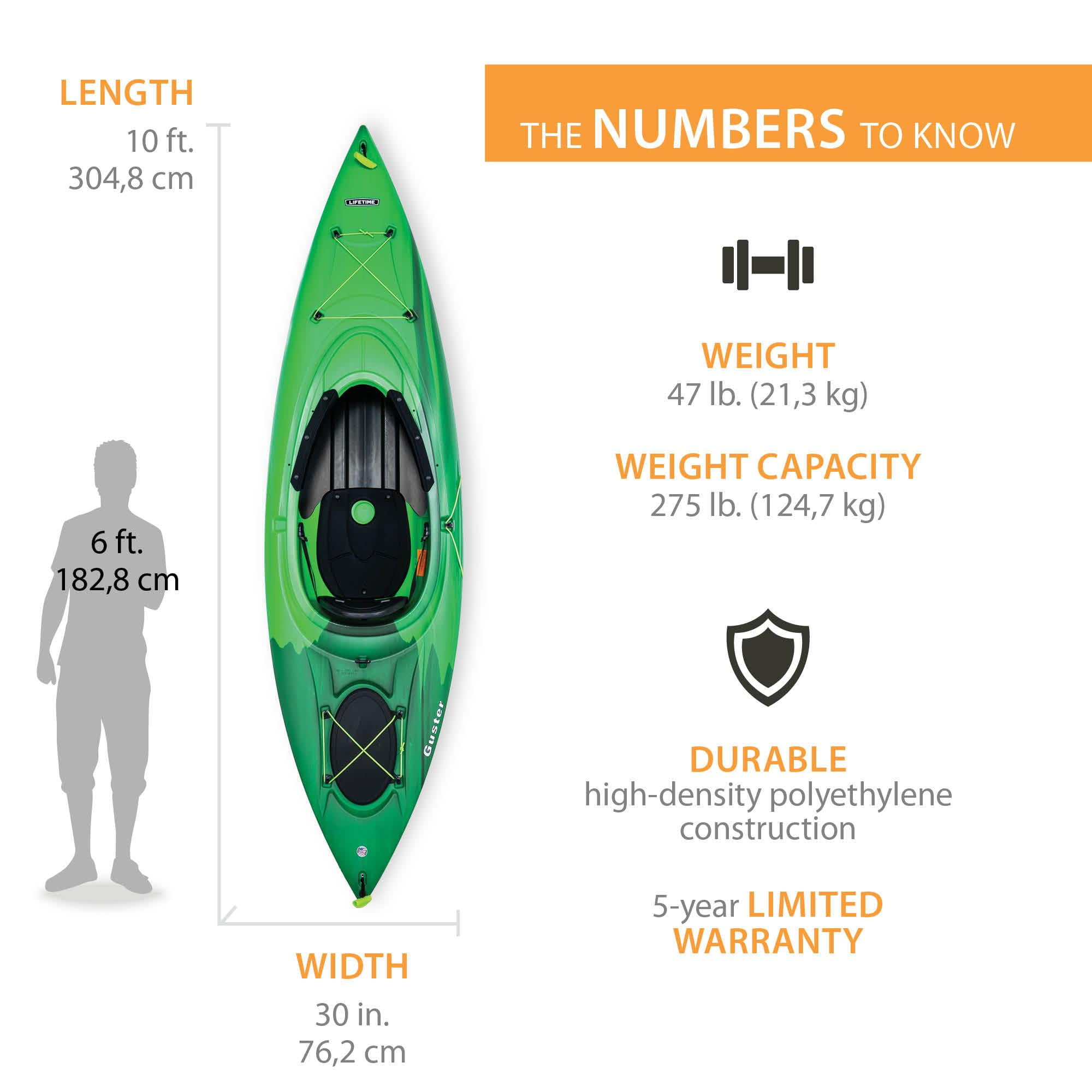 Lifetime Guster 10 ft. Emerald Fusion Sit-inside Kayak