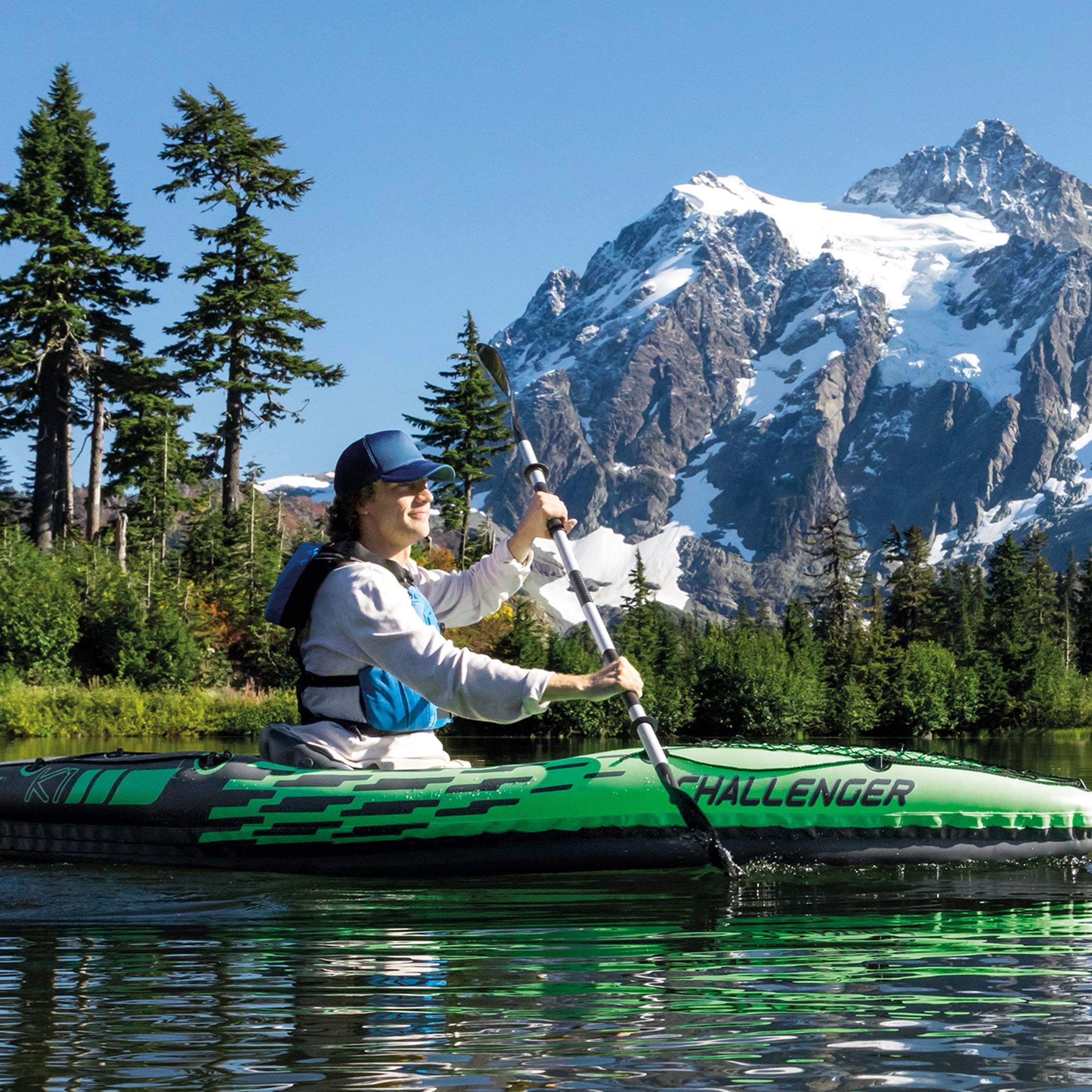 Intex Challenger K1 Inflatable Kayak with Oar