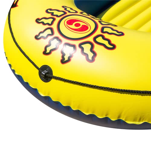 Solstice 3 Person Inflatable Raft with Oar Holders